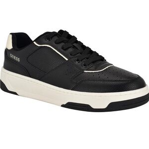 GUESS Men's Black and White Sneakers